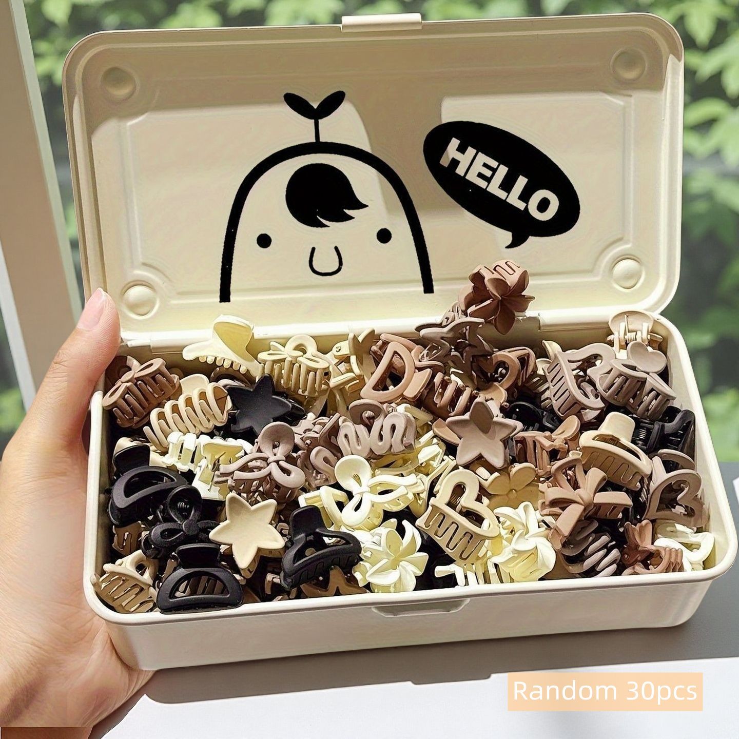 Travel Accessories Useful - 10/20/30pcs Beige Mixed Pack Small Clips,
