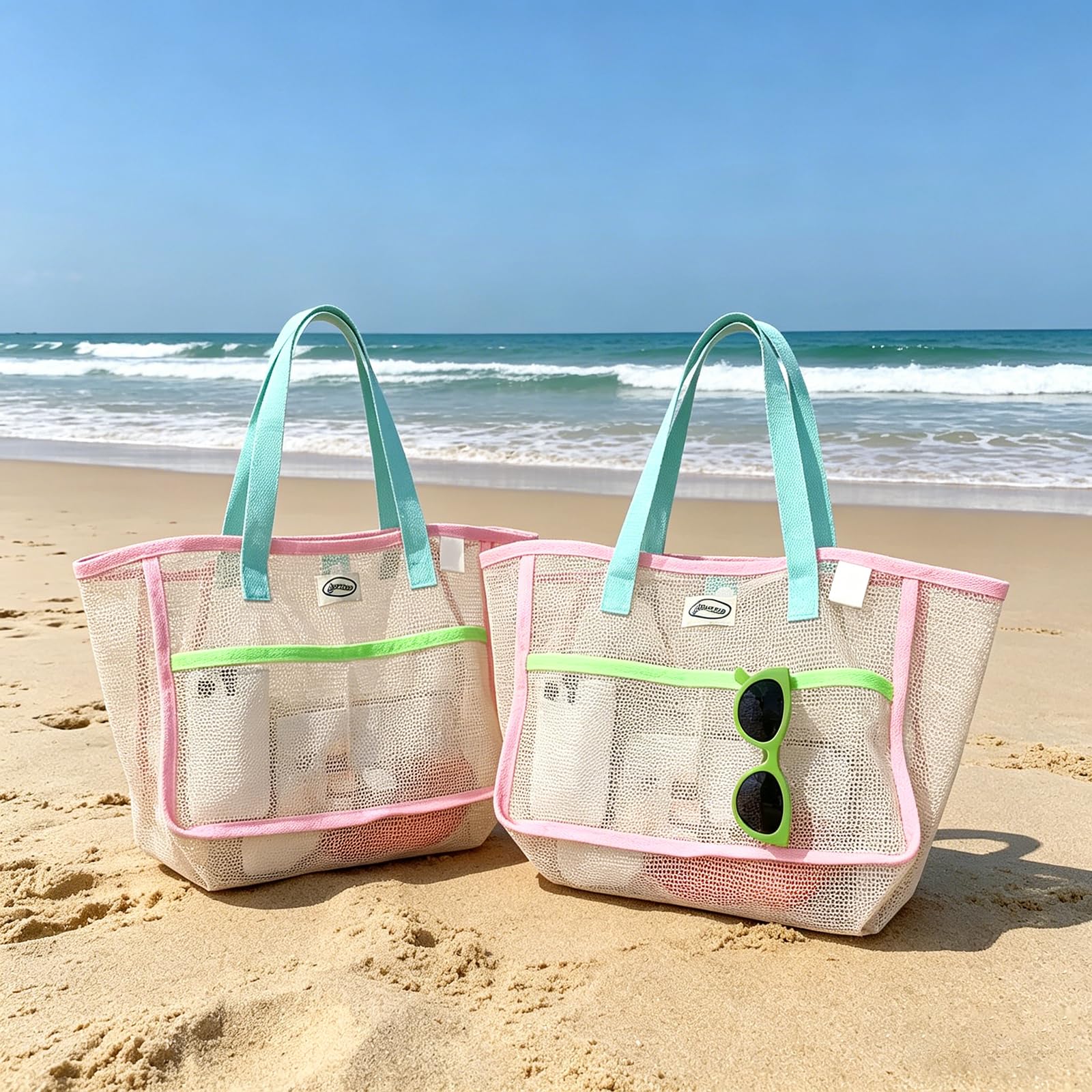 Travel Accessories Bag - Beach Bags for Women Colorful Foldable