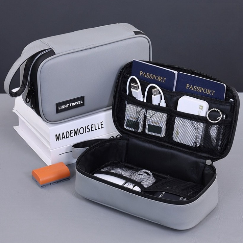 Travel Accessories Bag - Lightweight Handheld Digital Gadget Storage Bag
