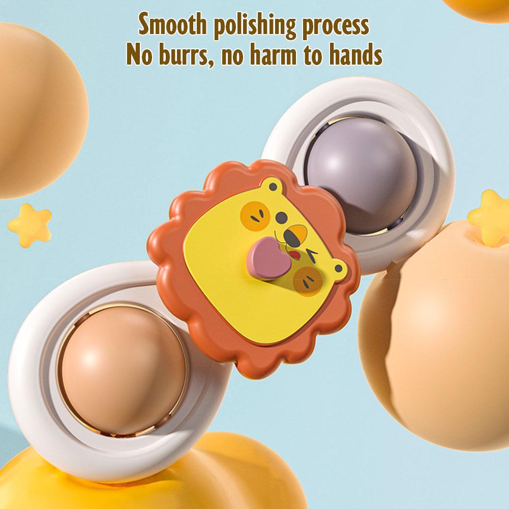 3PCS Suction Cup Rotating Toy  - Travel Accessories For Baby ulasan dan harga