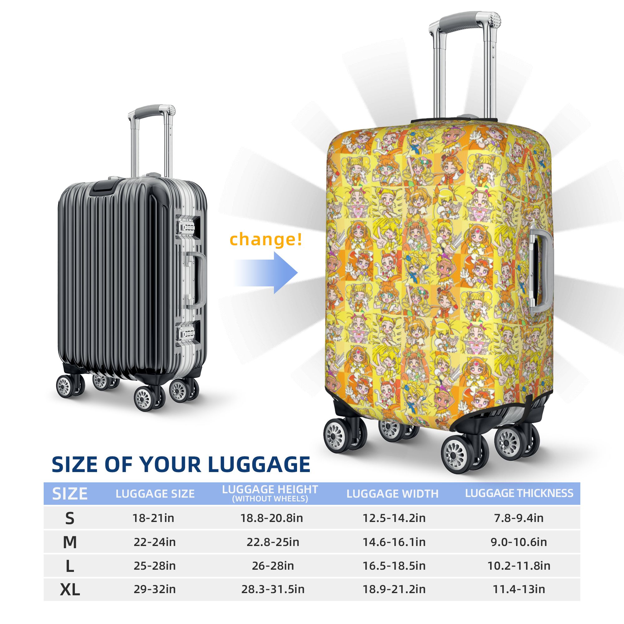 Custom Pretty C-Cures Luggage  - Travel Accessories Inc ulasan dan harga