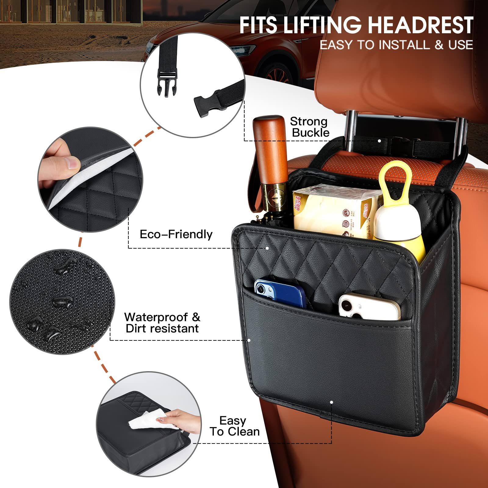 Hanging Storage Pocket Automot - Travel Accessories Organizer Bag ulasan dan harga