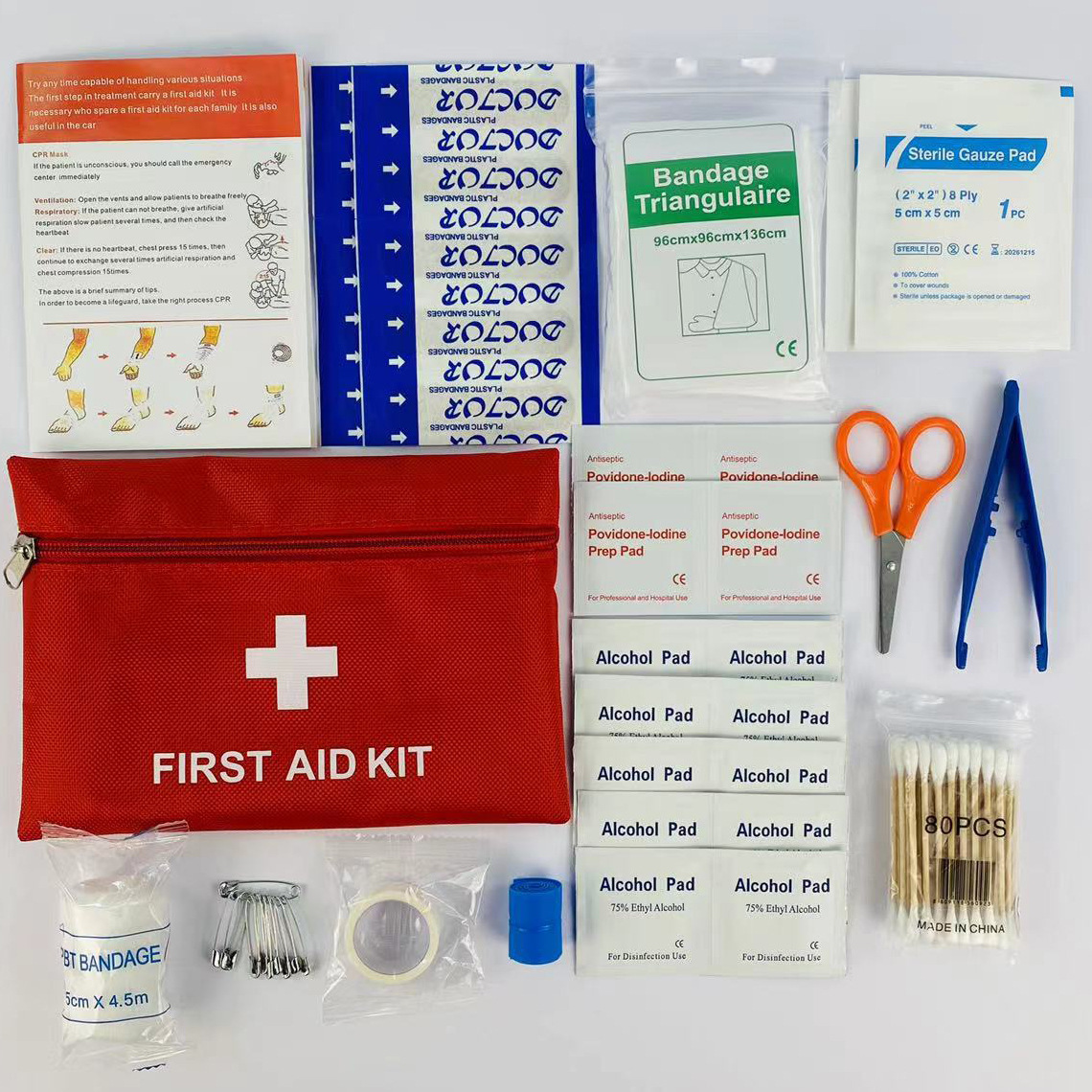 14pcs First Aid Kit Trauma Kit - First Aid Travel Kit ulasan dan harga