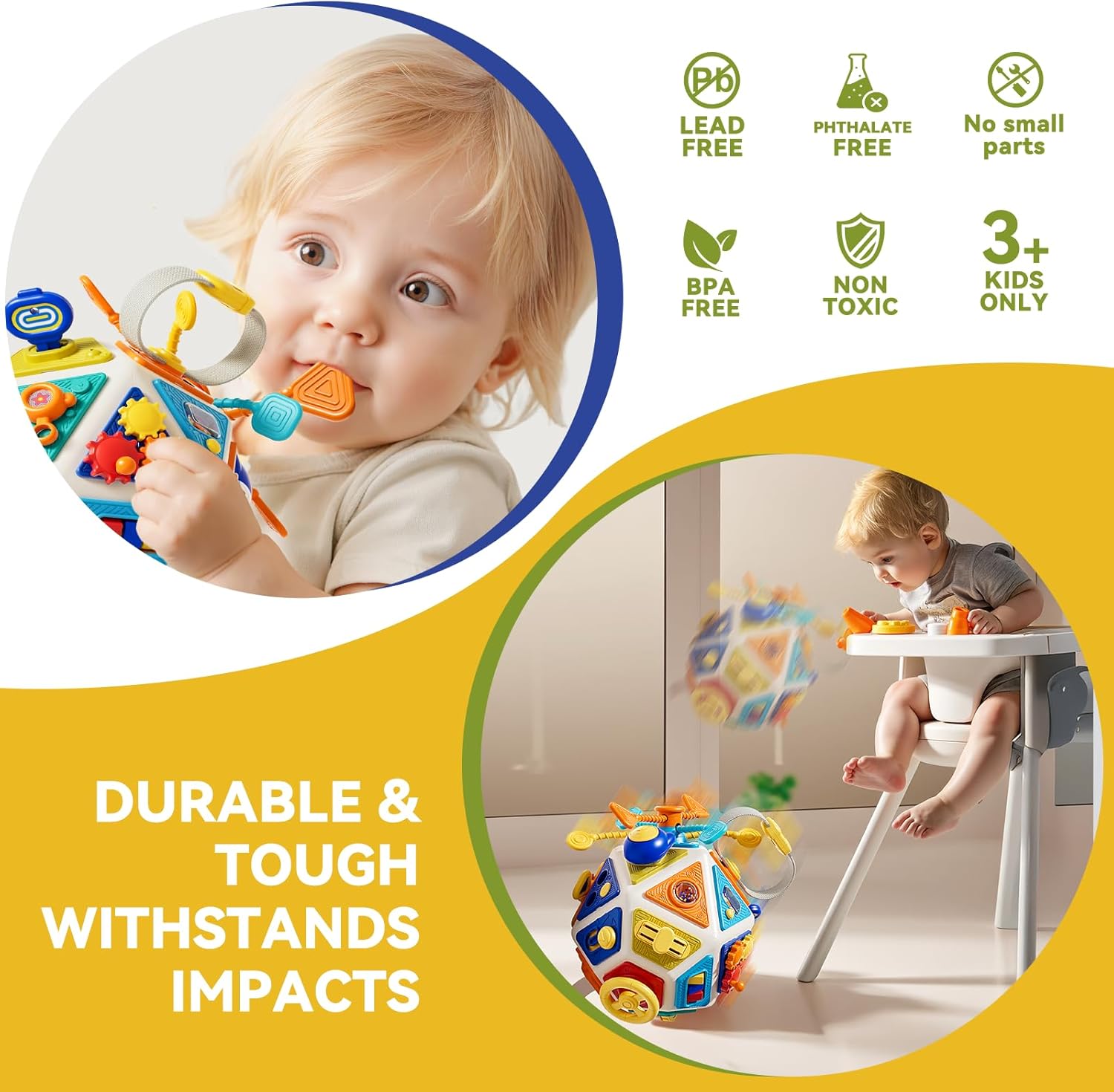 Baby Busy Board Activity Cube  - Travel Accessories For Baby ulasan dan harga