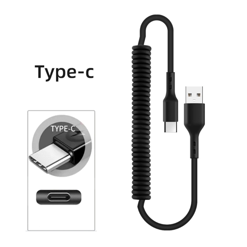 Curly USB A to USB C Fast Cord - Travel Accessories Inc ulasan dan harga