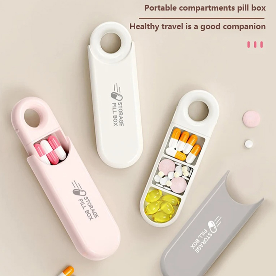 Portable Colorful 3 Spaces Med - First Aid Travel Kit ulasan dan harga