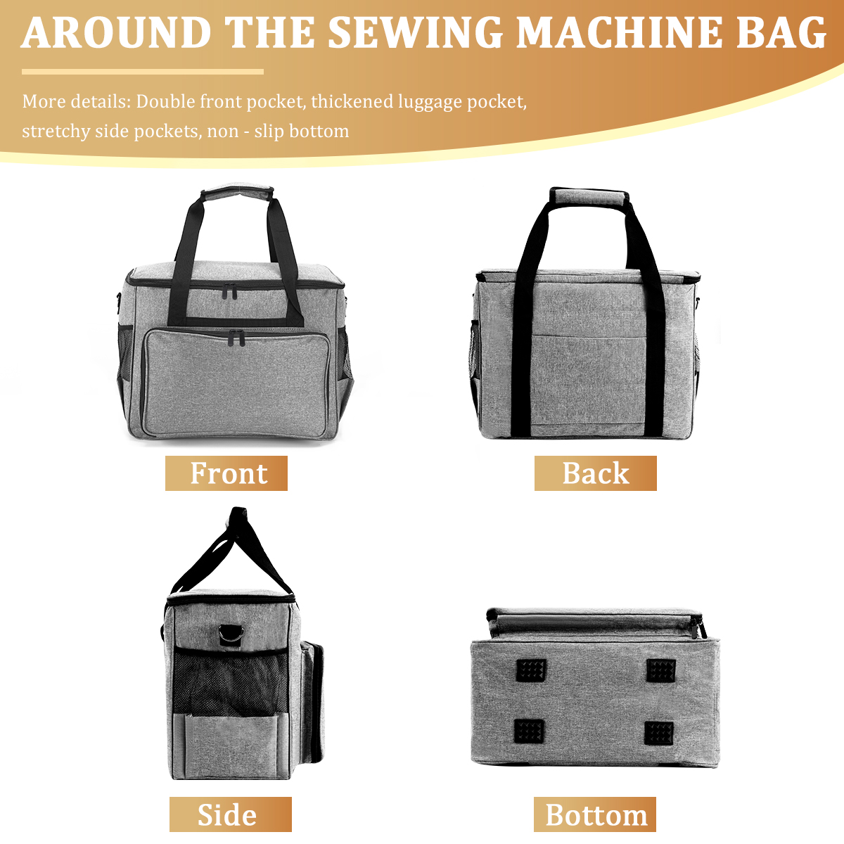 KOKNIT Sewing Machine Carrying - Travel Accessories Organizer Bag ulasan dan harga