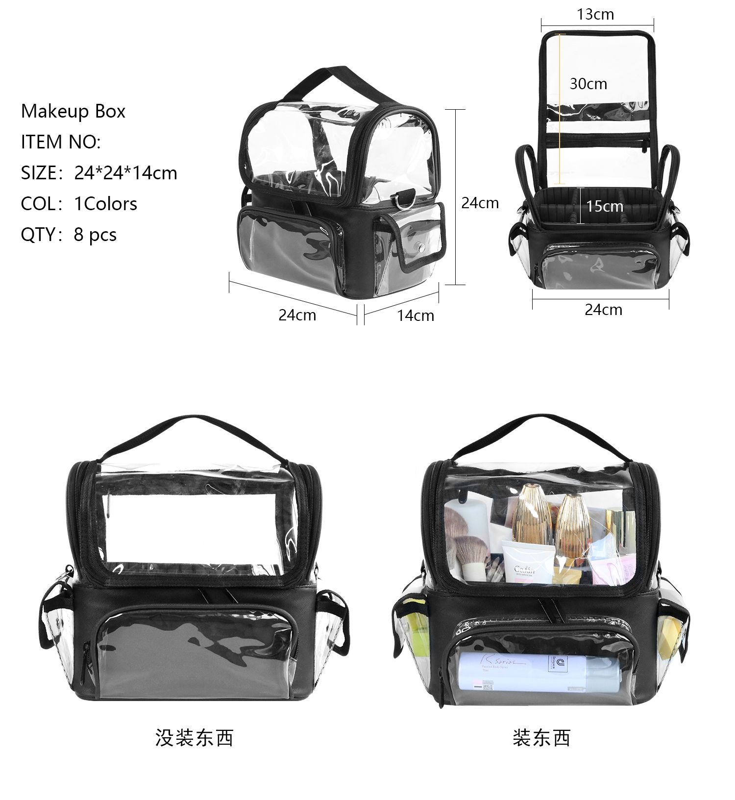 Makeup Brush Holder Backpack M - Travel Accessories Bag ulasan dan harga