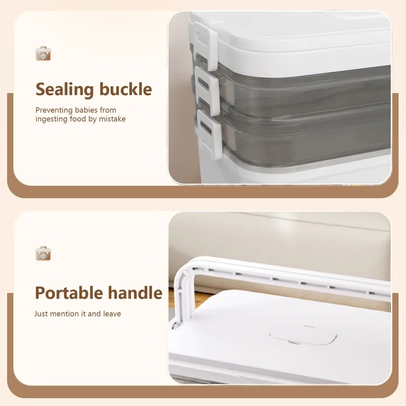 Portable Medicine Box Large Ca - First Aid Travel Kit ulasan dan harga