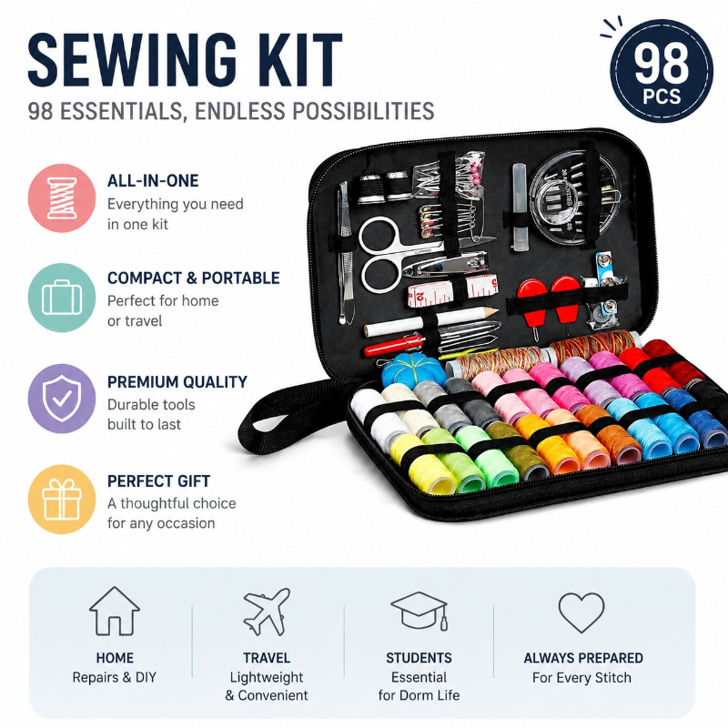 68/98PCS Sewing Accessories To - Travel Accessories Useful ulasan dan harga