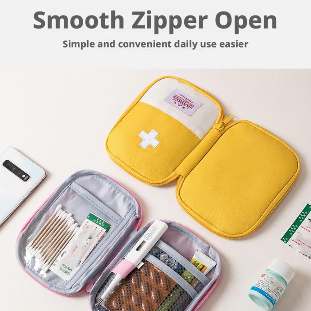 Mini Portable Medicine Bag Tra - First Aid Travel Kit ulasan dan harga