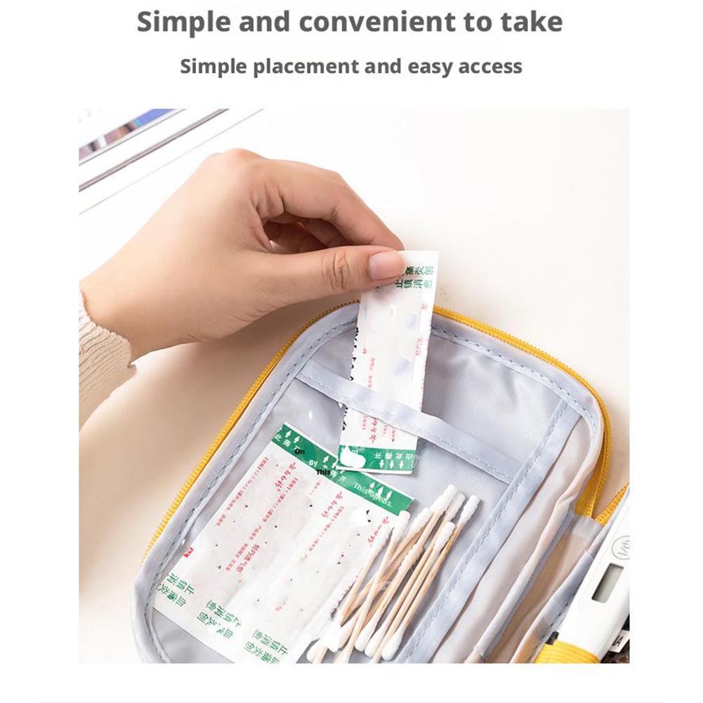 Mini Portable Medicine Bag Tra - First Aid Travel Kit ulasan dan harga