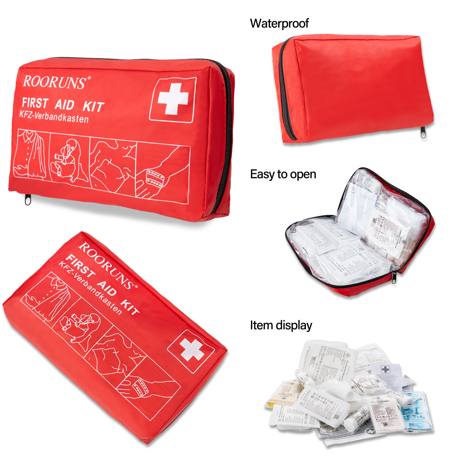 ROORUNS Portable First Aid Kit - First Aid Travel Kit ulasan dan harga