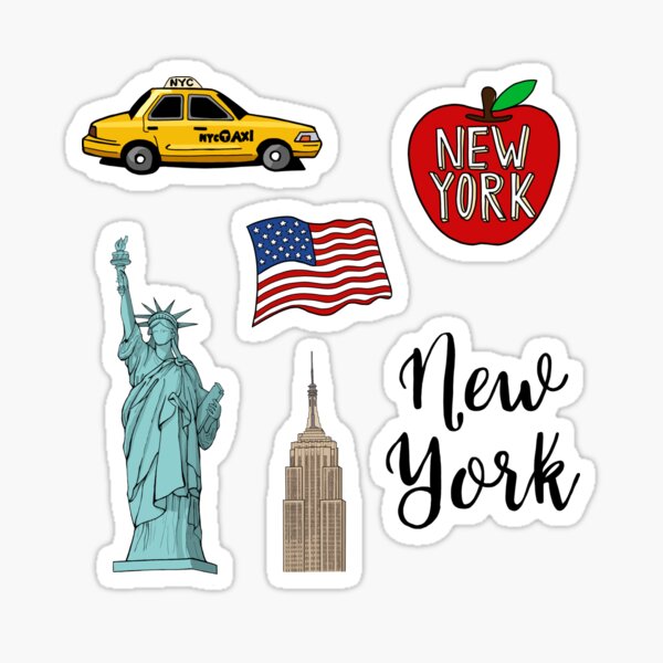New York Travel Nyc  5PCS Stic - Travel Accessories Nyc ulasan dan harga