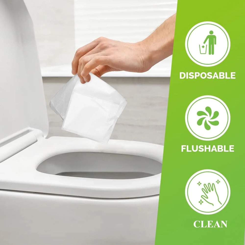 20/50Pcs Disposable Flushable  - Travel Accessories Useful ulasan dan harga