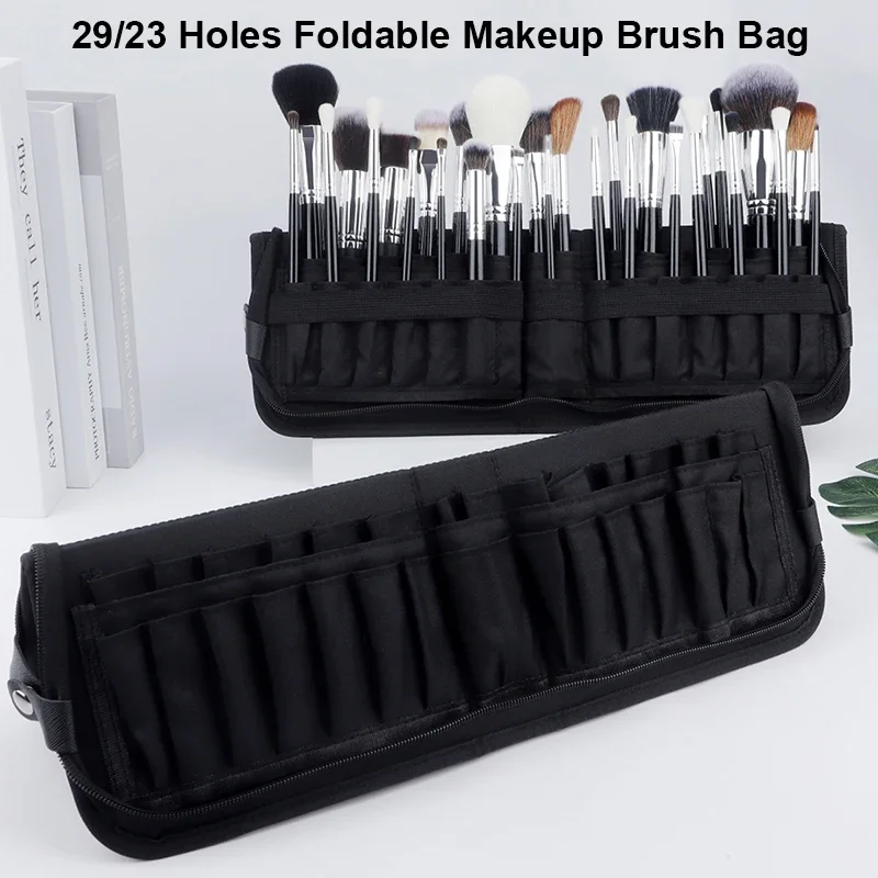 29/23 Holes Foldable Makeup Br - Travel Accessories Organizer Bag ulasan dan harga